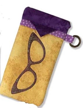 Glasses Pouch With Loop Embroidery Design