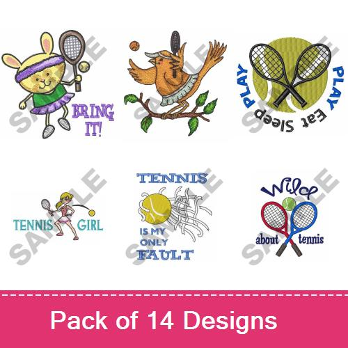 Wild About Tennis Design Pack