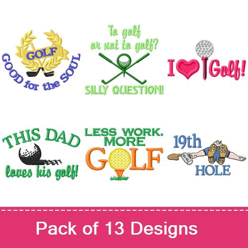 Less Work, More Golf! Design Pack