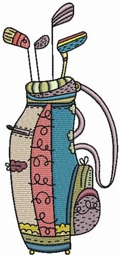 Golf ClubsEmbroidery Design