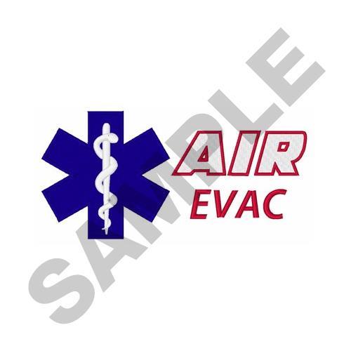 Air Evac Embroidery Design