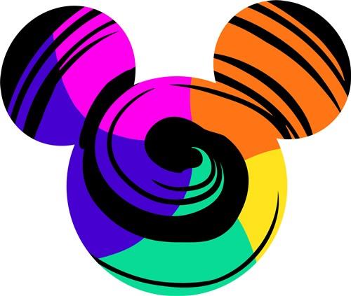 Colorful Mickey SVG Cut File