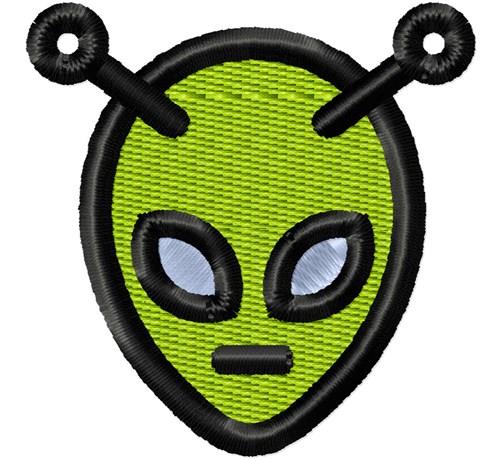Alien Head Embroidery Design
