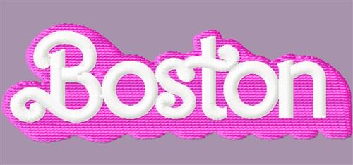 Boston Barbie Style Embroidery Design