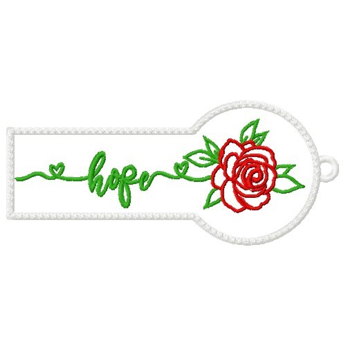 ITH Hope Bookmark Embroidery Design
