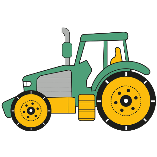 Farm Tractor SVG Cut File