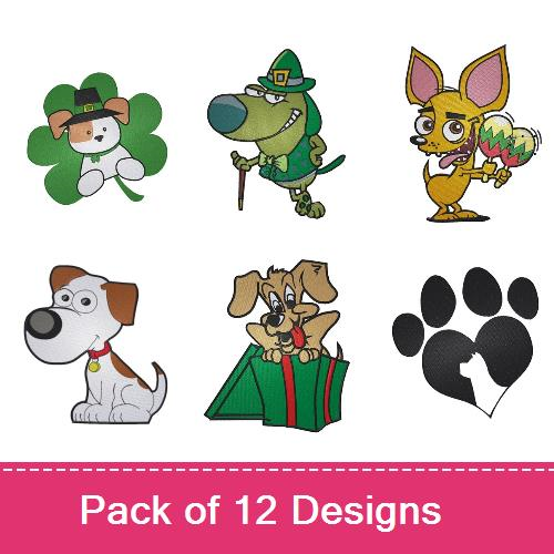 Holiday & Rescued Dogs Design Pack