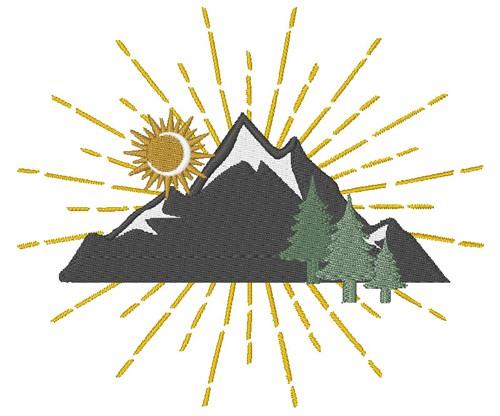 Mountain Embroidery Design