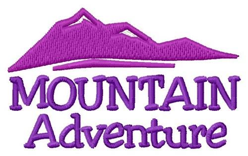 Adventure In Mountains Embroidery Design