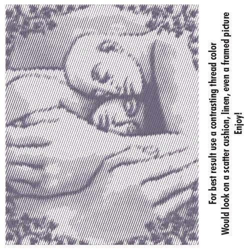 A Moment In Time Embroidery Design