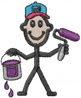 Painter JoeEmbroidery Design