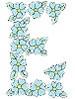 FLOWER FONT "E"Embroidery Design