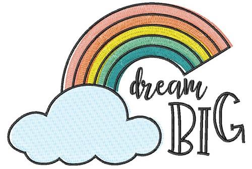 common.free Dream Big Embroidery Design