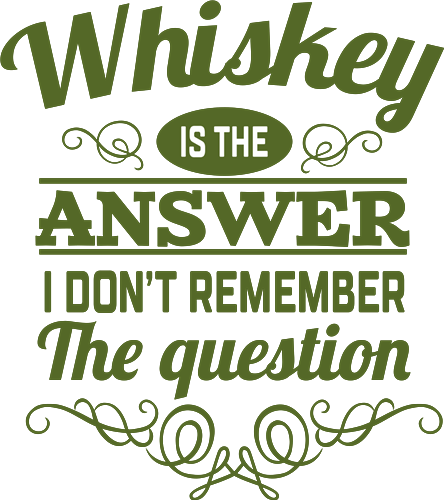 Whiskey Is The Answer SVG Cut File
