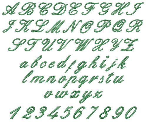 ENGLISH FONT Embroidery Font