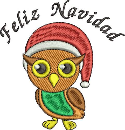 common.free Santa Owl Embroidery Design