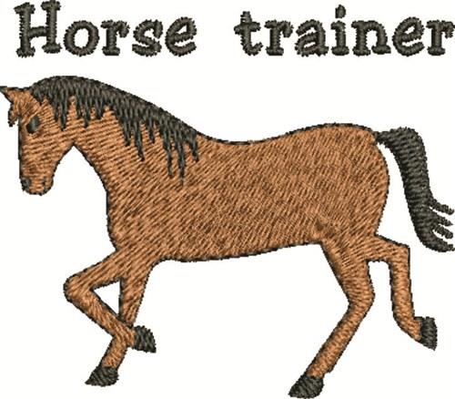 Horse TrainerEmbroidery Design