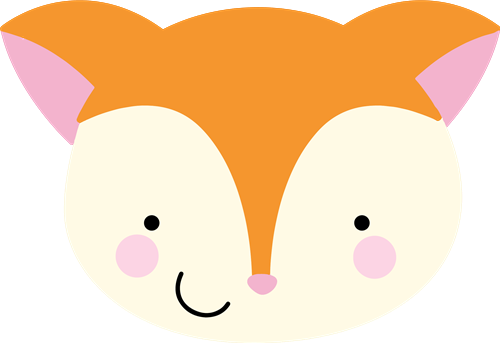 Adorable Fox Face SVG Cut File