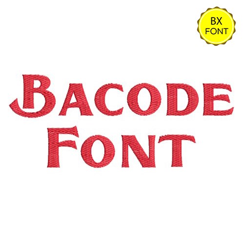 Bacode Embrilliance Embroidery Font