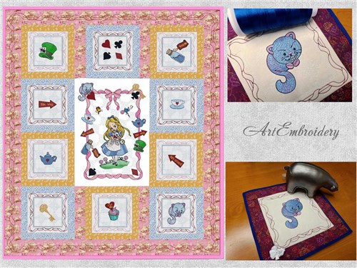 Alice in Wonderland Quilt