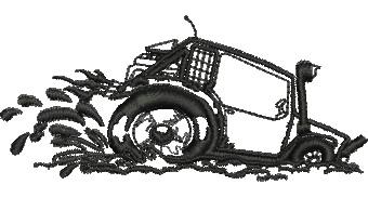 Mud Buggy Embroidery Design