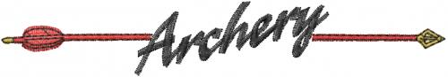 Archery Arrow Embroidery Design