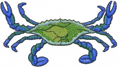Blue CrabEmbroidery Design