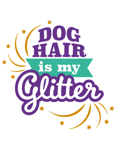 Dog Hair Glitter SVG Cut File