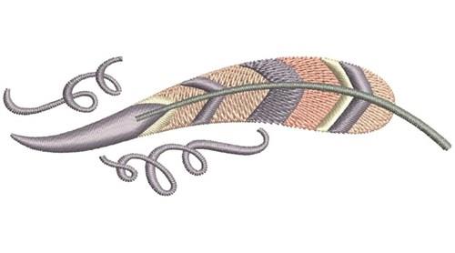 Bird Feather Embroidery Design
