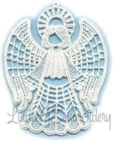 FSL Angel Ornament Embroidery Design
