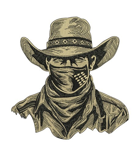 Bandit Embroidery Design - EmbroideryDesigns