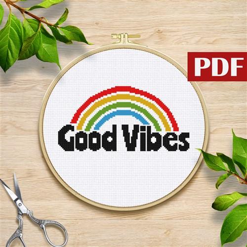 Good Vibes X-Stitch PDF Sewing Pattern