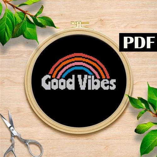 Good Vibes X-Stitch PDF Sewing Pattern