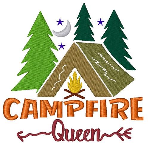 Campfire Queen Embroidery Design