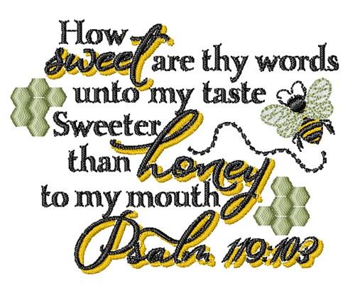 Sweeter Than Honey Embroidery Design