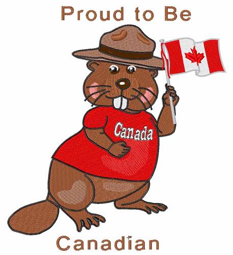 Proud Canadian Embroidery Design