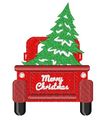 Merry Christmas Pick UpEmbroidery Design