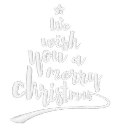 A Merry Christmas Embroidery Design