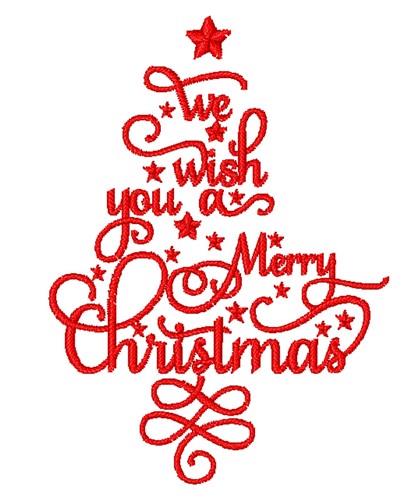 Beautiful Christmas Sentiments Embroidery Design