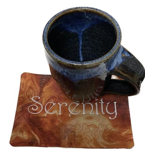 Serenity Prayer ITH Mug Rug Set of 3