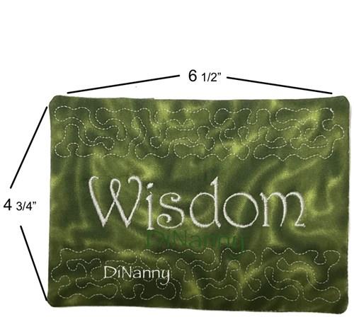Serenity Prayer ITH Mug Rug Set of 3