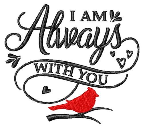 Always With You Cardinal Embroidery Patch