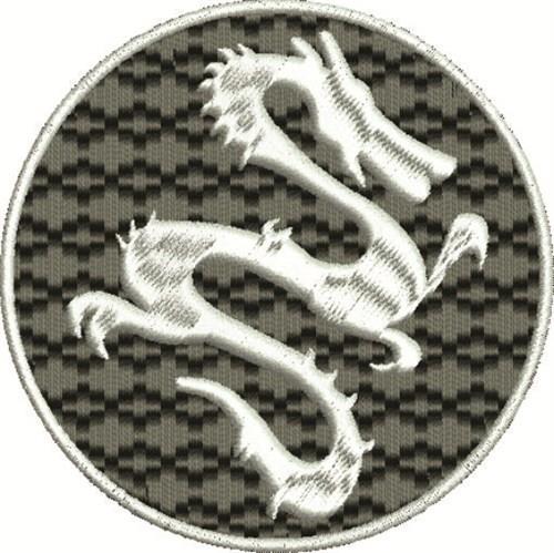 Dragon Emblem Embroidery Design