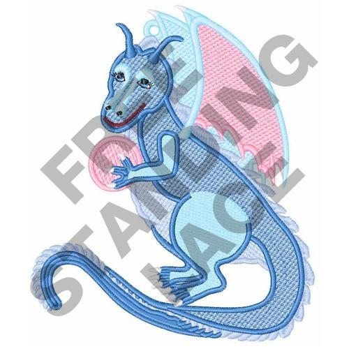 Blue Dragon Embroidery Design