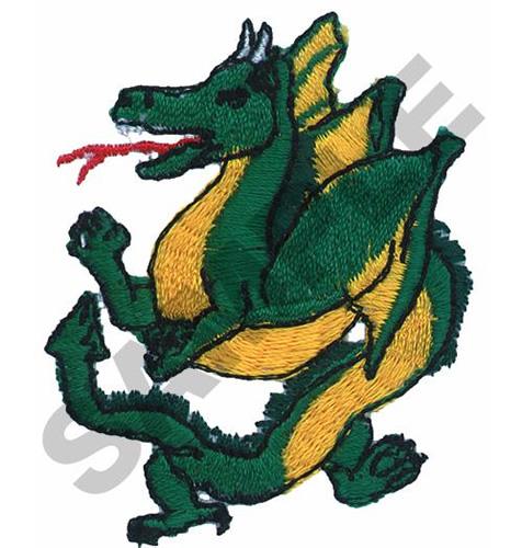 DRAGON Embroidery Design