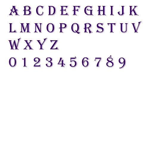 Algiers Embroidery Font