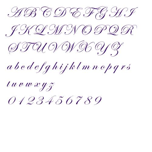 Edwardian AlphabetEmbroidery Font