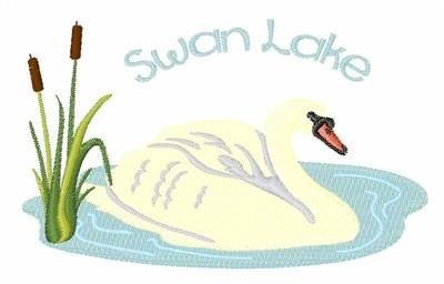Swan Lake Embroidery Design