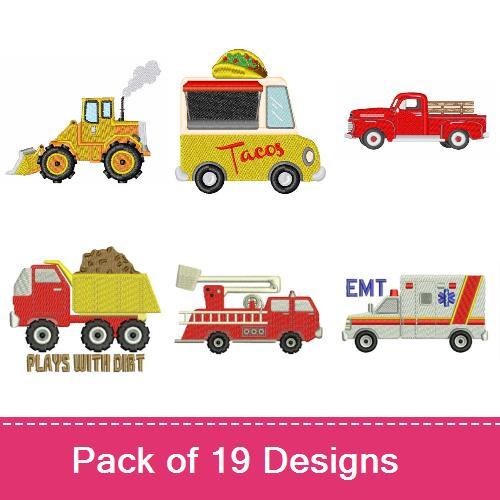 Trucks And Transportation Design Pack