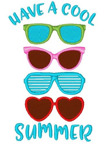 A Cool Summer Embroidery Design